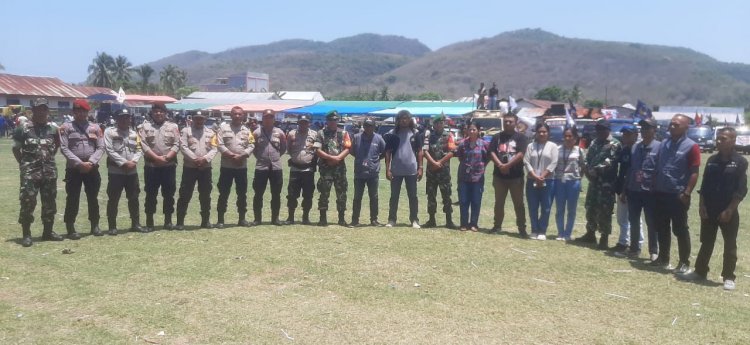 Polres Manggarai Gelar Pengamanan Kampanye Tatap Muka Calon Bupati dan Wakil Bupati 2024–2029 di Wilayah Polsek Reo