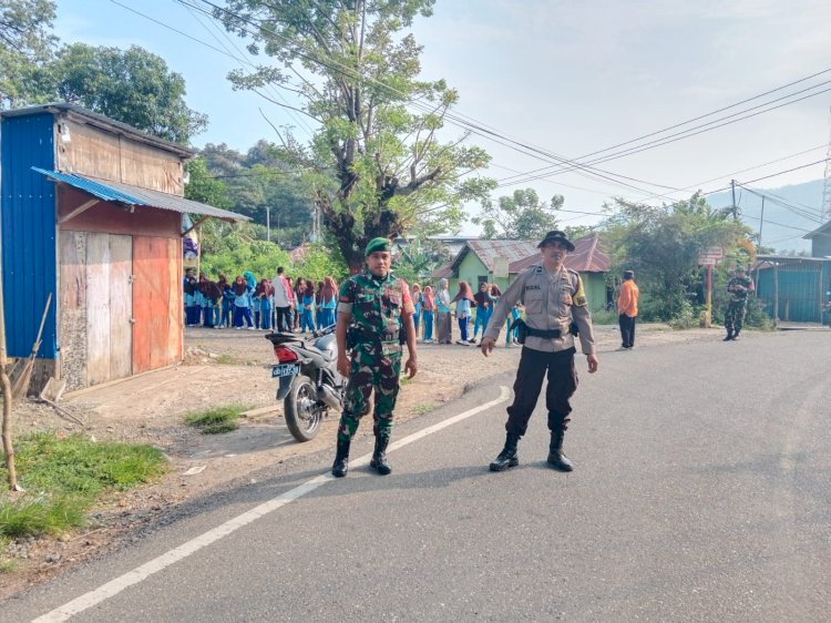 Polsek Reo Gelar Pengamanan Jalan Santai dalam Rangka HAB ke-79 Kementerian Agama