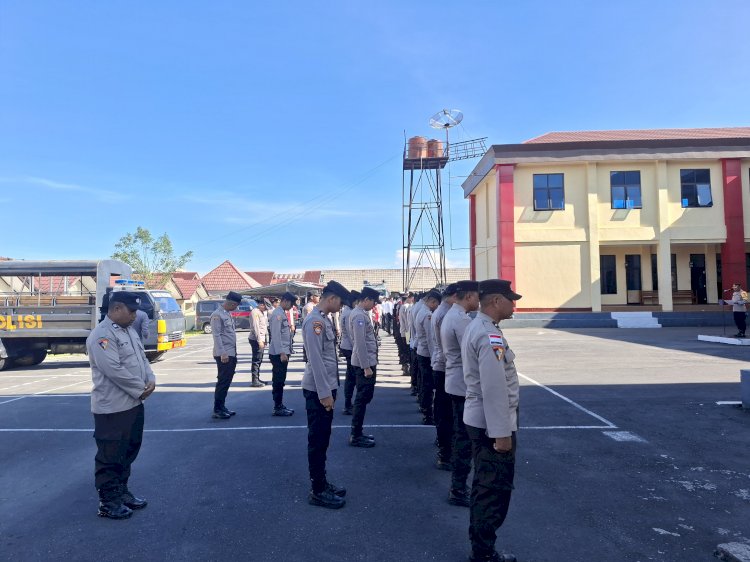 Wakapolres Manggarai Pimpin Apel Mingguan dan Sampaikan Arahan Penting