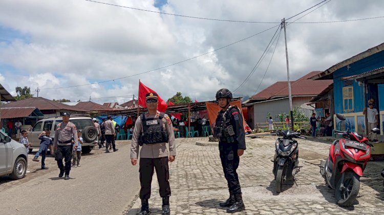 Patroli Gabungan Polres Manggarai dan Kompi 2 Yon B Pelopor Wujudkan Kamtibmas Kondusif Selama Operasi Mantap Praja 2024