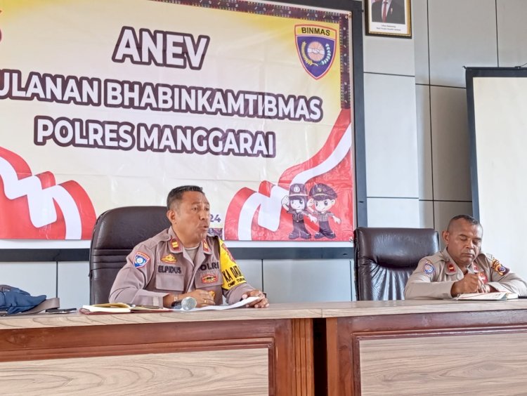 Anev Bulanan Bhabinkamtibmas Polres Manggarai: Sinergi dalam Tugas dan Program Prioritas Nasional