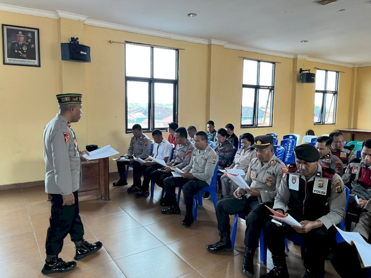 Polres Manggarai Gelar Binrohtal untuk Tingkatkan Iman dan Taqwa Personel