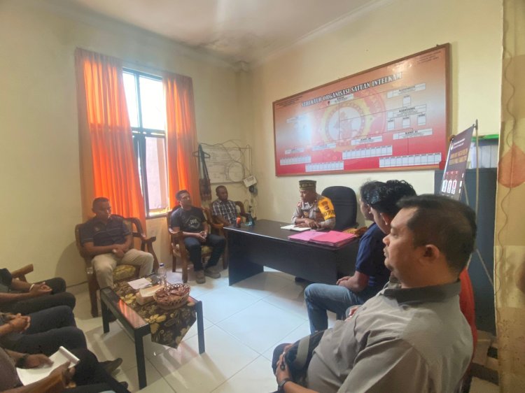 Waka Polres Manggarai Pimpin Rapat Anev Satuan Intelkam Polres Manggarai