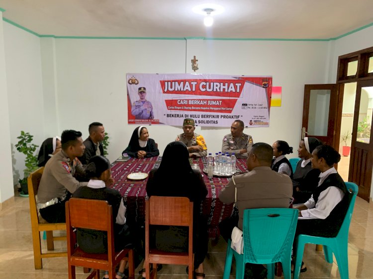 Polres Manggarai Gelar Program Jumat Curhat di Susteran Kompassionis Pelayan Maria