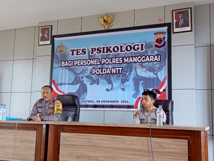 Tingkatkan Kualitas Psikologis, Personil Polres Manggarai ikuti Tes Psikologi