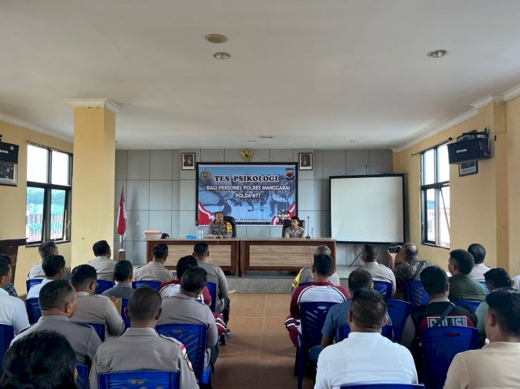 Tingkatkan Kualitas Psikologis, Personil Polres Manggarai ikuti Tes Psikologi