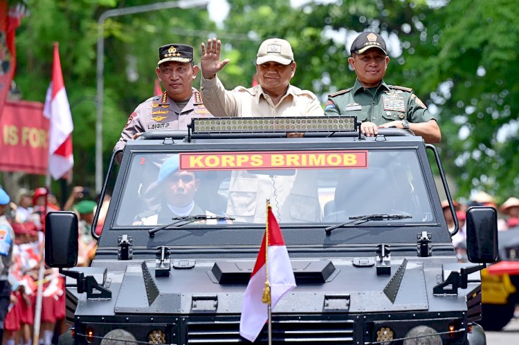 Presiden Prabowo Disambut Meriah di Pembukaan Apel Kasatwil Polri 2024