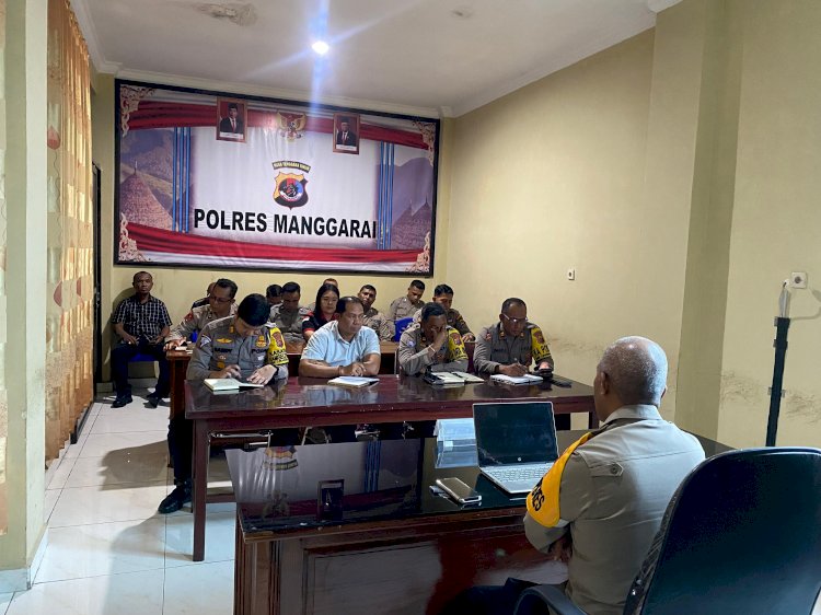 Arahan dan Penekanan Wakapolres Manggarai dalam Rapat Anev Mingguan