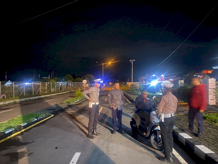 Satlantas Polres Manggarai Gelar Patroli Malam Antisipasi Balap Liar dan Laka Lantas