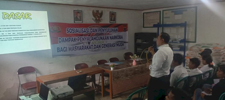 Sat Res Narkoba Gelar Sosialisasi Pencegahan HIV/AIDS dan Bahaya Narkoba di Desa Bulan, Kecamatan Ruteng