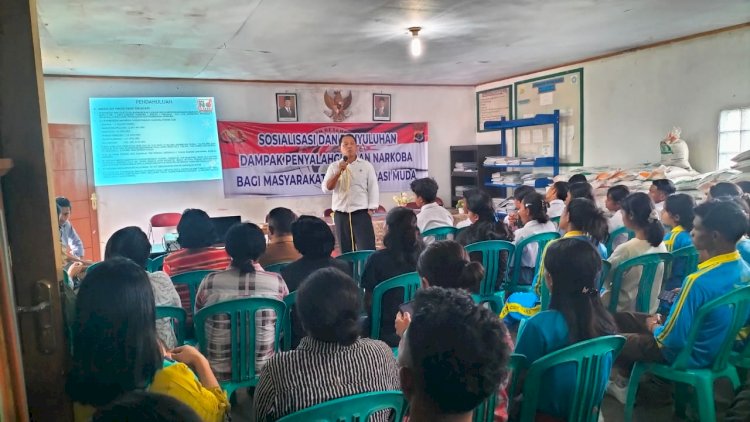 Sat Res Narkoba Gelar Sosialisasi Pencegahan HIV/AIDS dan Bahaya Narkoba di Desa Bulan, Kecamatan Ruteng