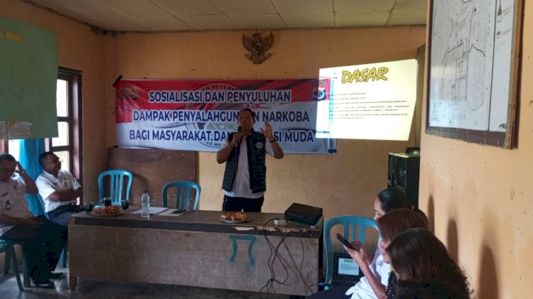 Kasat Narkoba Polres Manggarai Gelar Sosialisasi Penanggulangan Penyalahgunaan Narkoba di Kantor Lurah Pagal