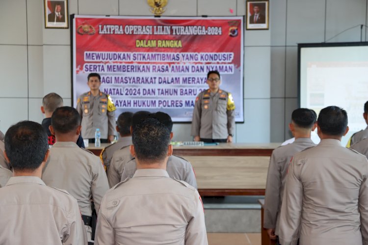 Polres Manggarai Gelar Kegiatan Lat Pra Ops Lilin Turangga 2024