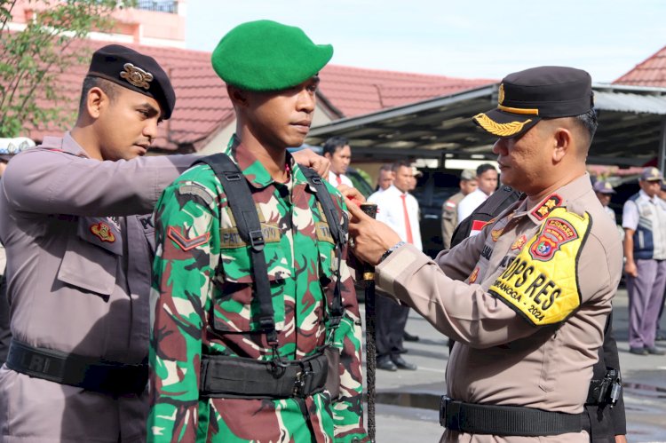 Kapolres Manggarai Pimpin Apel Gelar Pasukan Operasi Lilin Turangga 2024