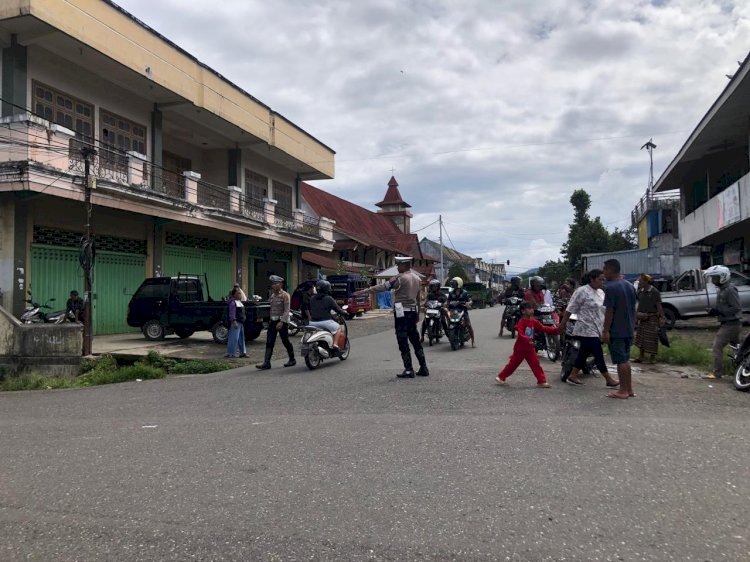 Satlantas Polres Manggarai Gelar Patroli KRYD, PAMTURLALIN, dan Himbauan Kamseltibcar Lantas di Kota Ruteng