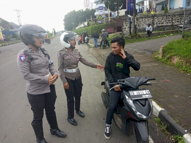 Satlantas Polres Manggarai Laksanakan Pamturlalin Pagi Demi Kelancaran Lalu Lintas di Kota Ruteng