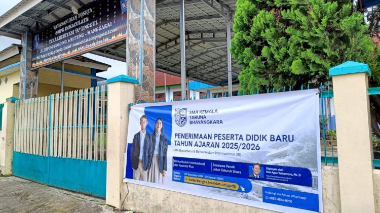 Polres Manggarai Gelar Sosialisasi Penerimaan Peserta Didik Baru SMA Taruna Kemala Bhayangkara