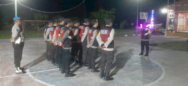 Polsek Reo Gelar Patroli Malam, Jaga Kamtibmas Tetap Kondusif