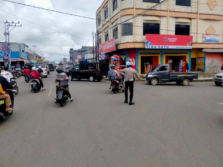 Sat Lantas Polres Manggarai Gelar Pengamanan dan Pengaturan Lalu Lintas Jelang Tahun Baru