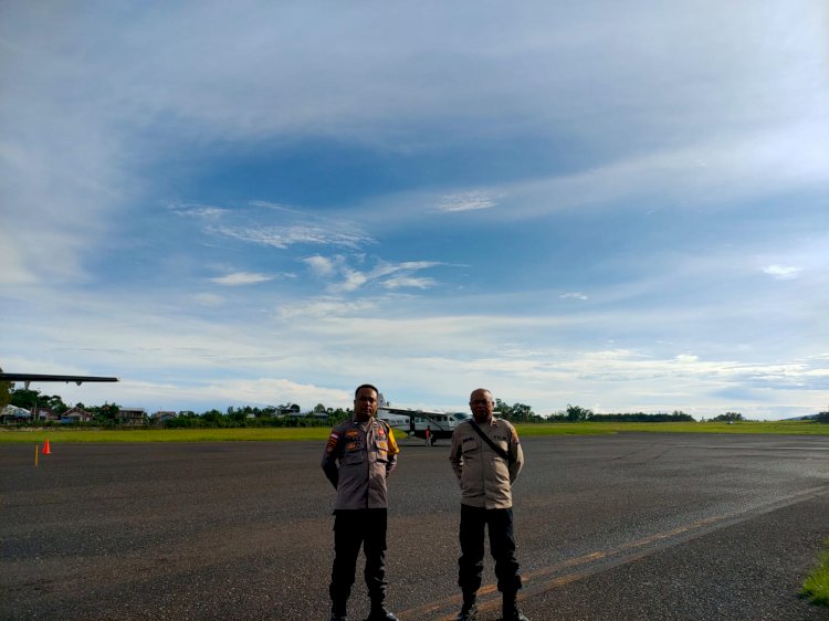 KP3 Udara Frans Sales Lega Ruteng Pastikan Keamanan Penerbangan di Bandara Frans Sales Lega