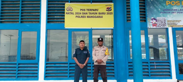 Pengamanan di Pos Terpadu Pelabuhan Laut Reo dalam Rangka Ops Lilin Turangga 2024 Berjalan Lancar