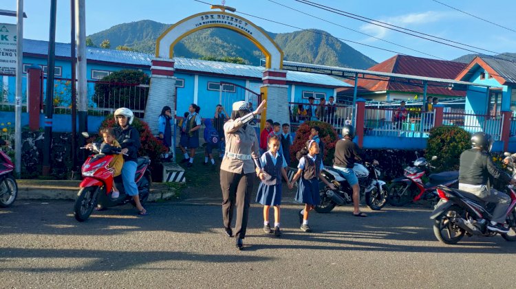 Satlantas Polres Manggarai Gelar Pamturlalin Rutin untuk Tingkatkan Keselamatan Berlalu Lintas