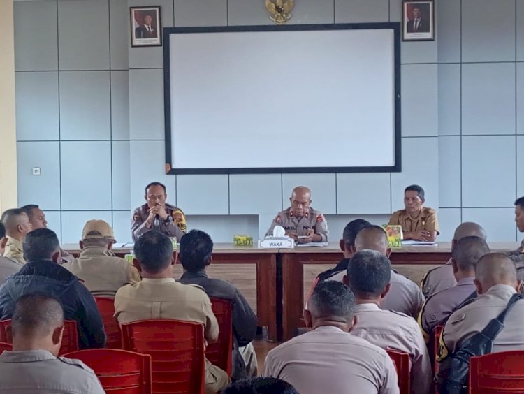 Wakapolres Manggarai Pimpin Rapat Koordinasi Persiapan Launching Penanaman Jagung Serentak