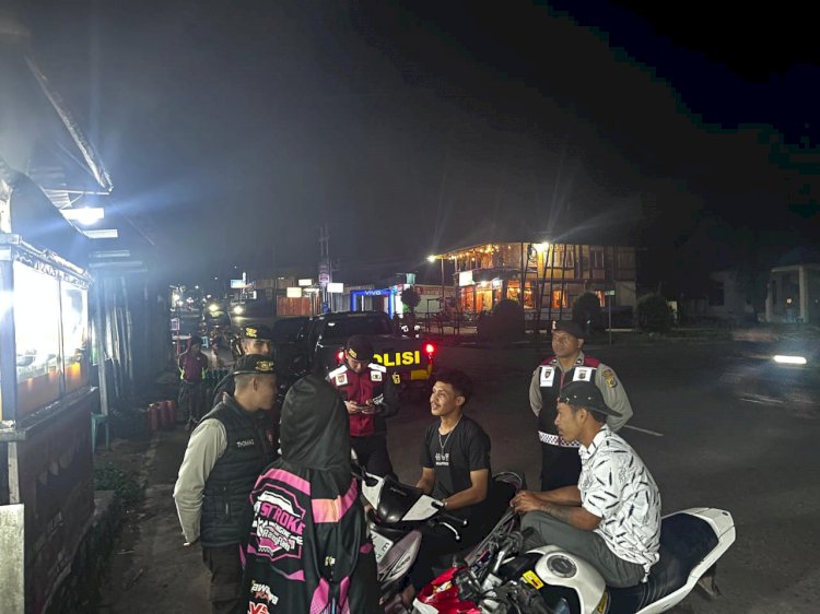 Sat Samapta Polres Manggarai Laksanakan Patroli Perintis Presisi Pada Malam Hari di Kota Ruteng