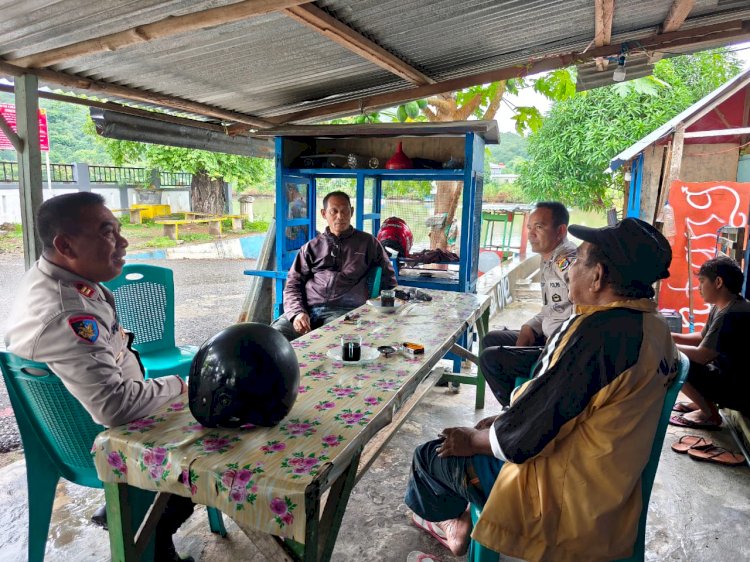 Patroli dan Sambang Sat Polairud Polres Manggarai untuk Harkamtibmas