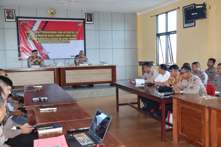 Kapolres Manggarai pimpin Rapat Pokja Pembangunan Zona Integritas Menuju WBK dan WBBM Tahun 2025