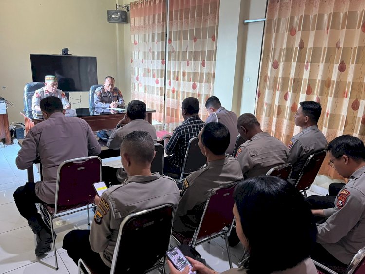 Polres Manggarai Gelar Rapat persiapan Program Makan Bergizi Gratis (MBG) Polri