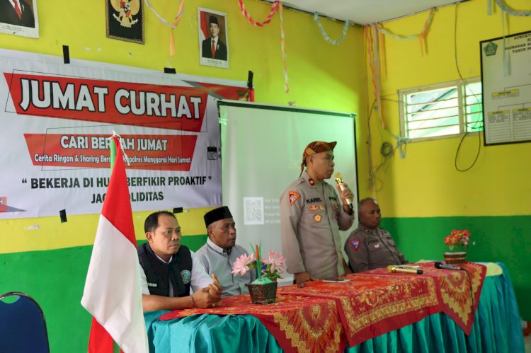 Polres Manggarai Gelar Kegiatan Jumat Curhat di MAN 2 Ruteng: Diskusi Bersama untuk Keamanan dan Ketertiban Masyarakat