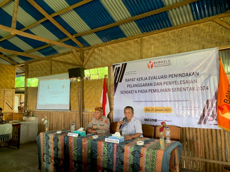 Wakapolres Manggarai Hadiri Rapat Kerja Evaluasi Penindakan Pelanggaran dan Penyelesaian Sengketa Pemilihan Serentak 2024