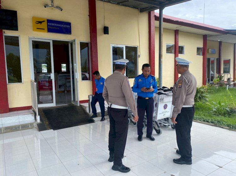 Sat Lantas Polres Manggarai Lakukan Survey Rute dan Lokasi Parkiran Persiapan Kunjungan Kerja Menteri Kesehatan RI