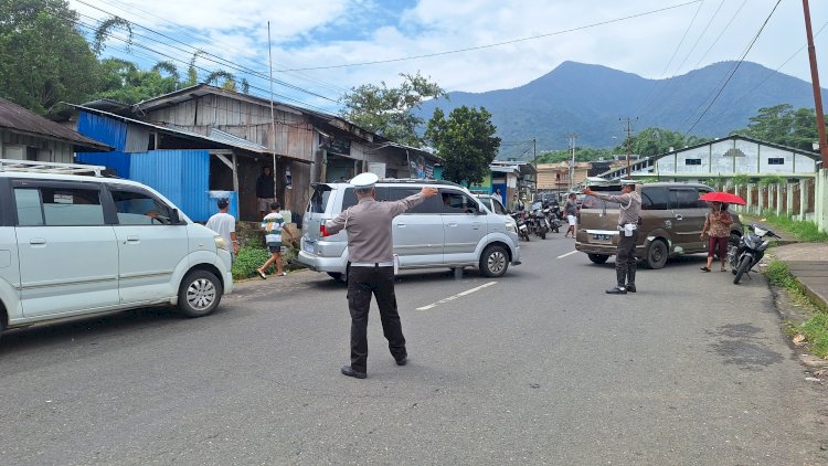 Sat Lantas Polres Manggarai Gelar Patroli KRYD, Pamturlalin, dan Himbauan Kamseltibcar Lantas di Kota Ruteng