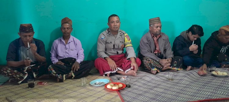 Bhabinkamtibmas Kec. Rahong Utara Berikan Himbauan Kamtibmas dan Sosialisasi Cegah TPPO, HPR, serta Antisipasi Bencana Alam