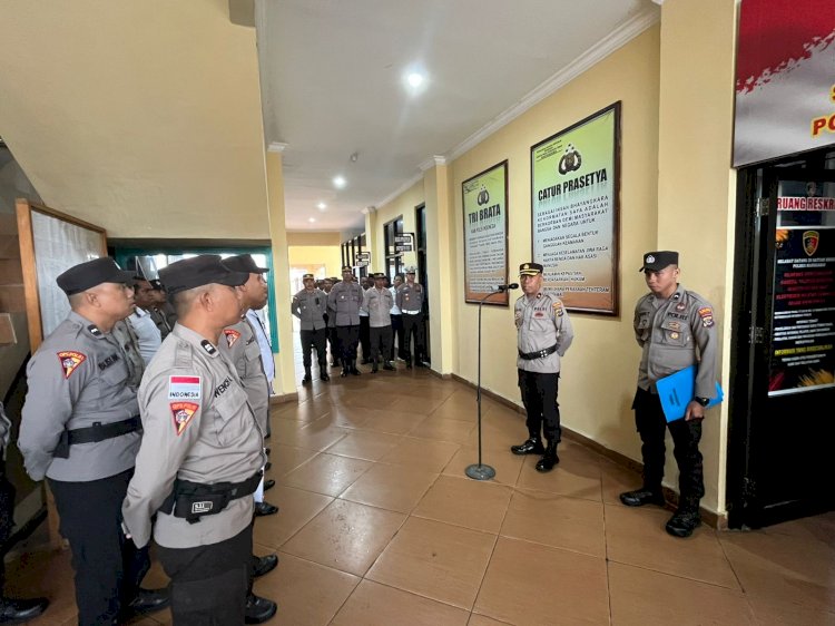 Polres Manggarai Gelar Apel Mingguan: Penekanan Disiplin dan Sosialisasi Operasi Keselamatan Turangga 2025