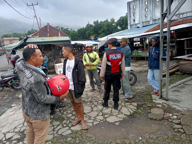 Anggota Samapta Polres Manggarai Laksanakan Patroli Kota dan Pengaturan Lalu Lintas