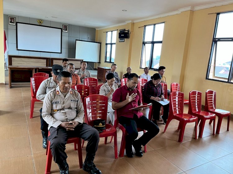 Polres Manggarai Laksanakan Giat Binrohtal Untuk Tingkatkan Keimanan dan Ketaqwaan Anggota Polri