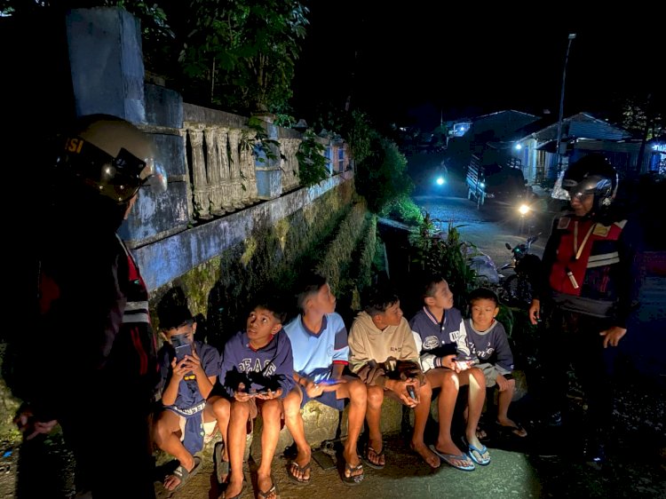 Pastikan Situasi Kamtibmas Kondusif, Samapta Polres Manggarai Gelar Patroli Perintis Presisi