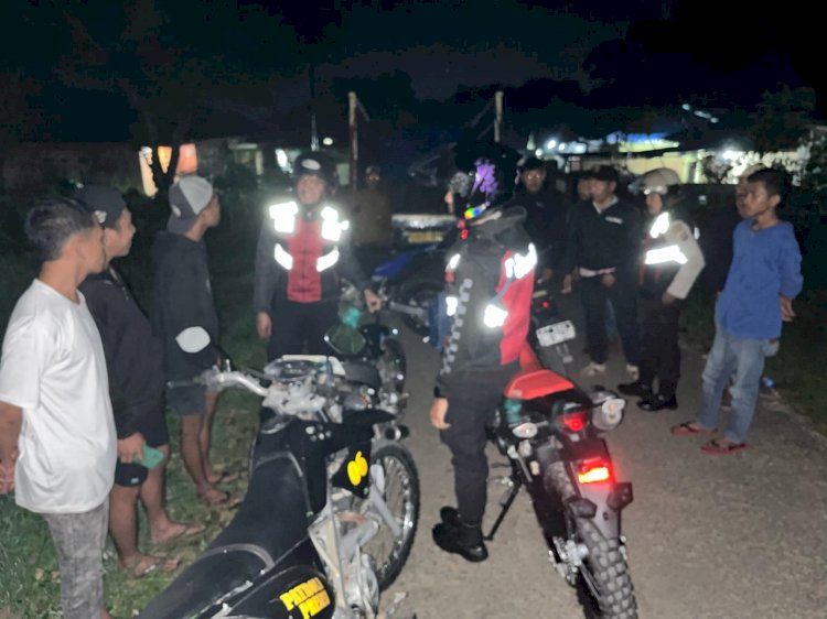 Sat Samapta Polres Manggarai Laksanakan Giat Patroli Pada Malam Hari, Wujudkan Keamanan di Kota Ruteng