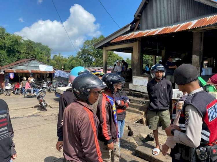 Jaga Stabilitas Kamtibmas, Sat Samapta Polres Manggarai Lakukan Patroli Dialogis