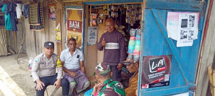 Patroli dan Sambang Bhabinkamtibmas Kecamatan Ruteng untuk Jaga Kondusivitas Kamtibmas