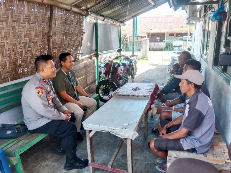 Kapolsek Reo Pimpin Jumat Curhat, Polsek Reo Respon Keluhan Warga