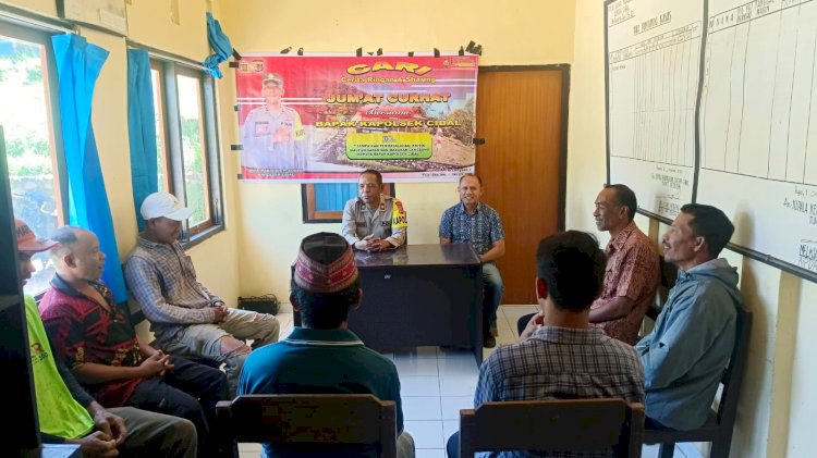 Polsek Cibal Gelar Jumat Curhat Bersama Warga Desa Nenu, Serap Aspirasi dan Tanggapi Keluhan Masyarakat