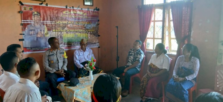Kapolsek Cibal Pimpin Giat Jumat Curhat di SDK Pagal 1, Warga Sampaikan Aspirasi dan Keluhan