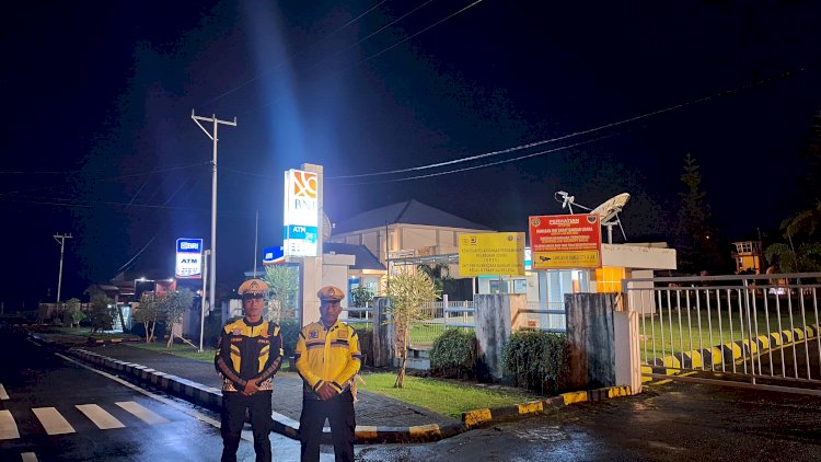 Antisipasi Balap Liar dan Kecelakaan Lalu Lintas, Sat Lantas Polres Manggarai Gelar Patroli Malam