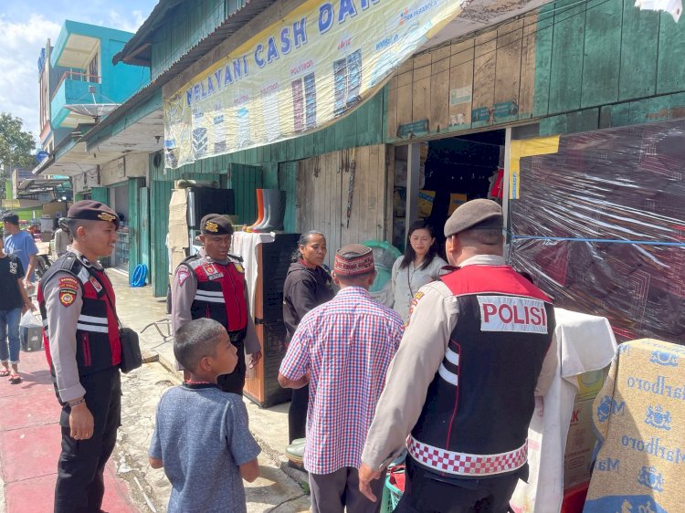 Patroli Dialogis Sat Samapta Polres Manggarai Tingkatkan Kondusifitas Kamtibmas di Kota Ruteng