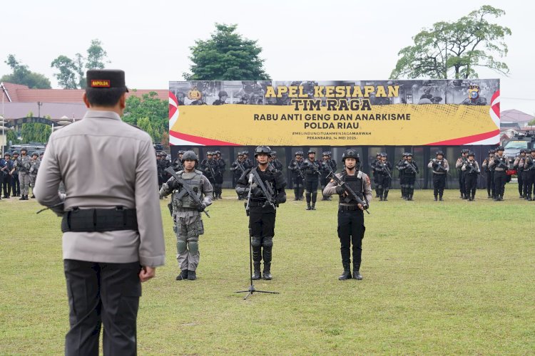 POLDA RIAU LAUNCING PROGRAM TIM RAGA (RABU ANTI GENG DAN ANARKISME)