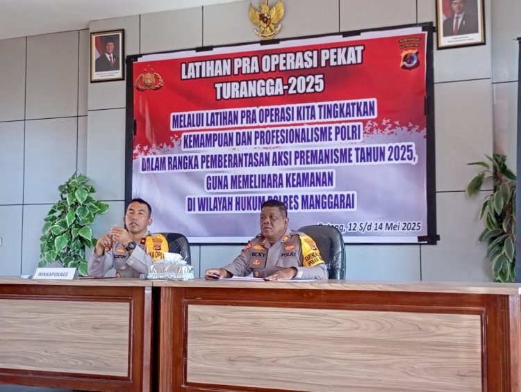 Polres Manggarai Gelar Operasi Pekat Turangga 2025 untuk Berantas Premanisme dan Penyakit Masyarakat